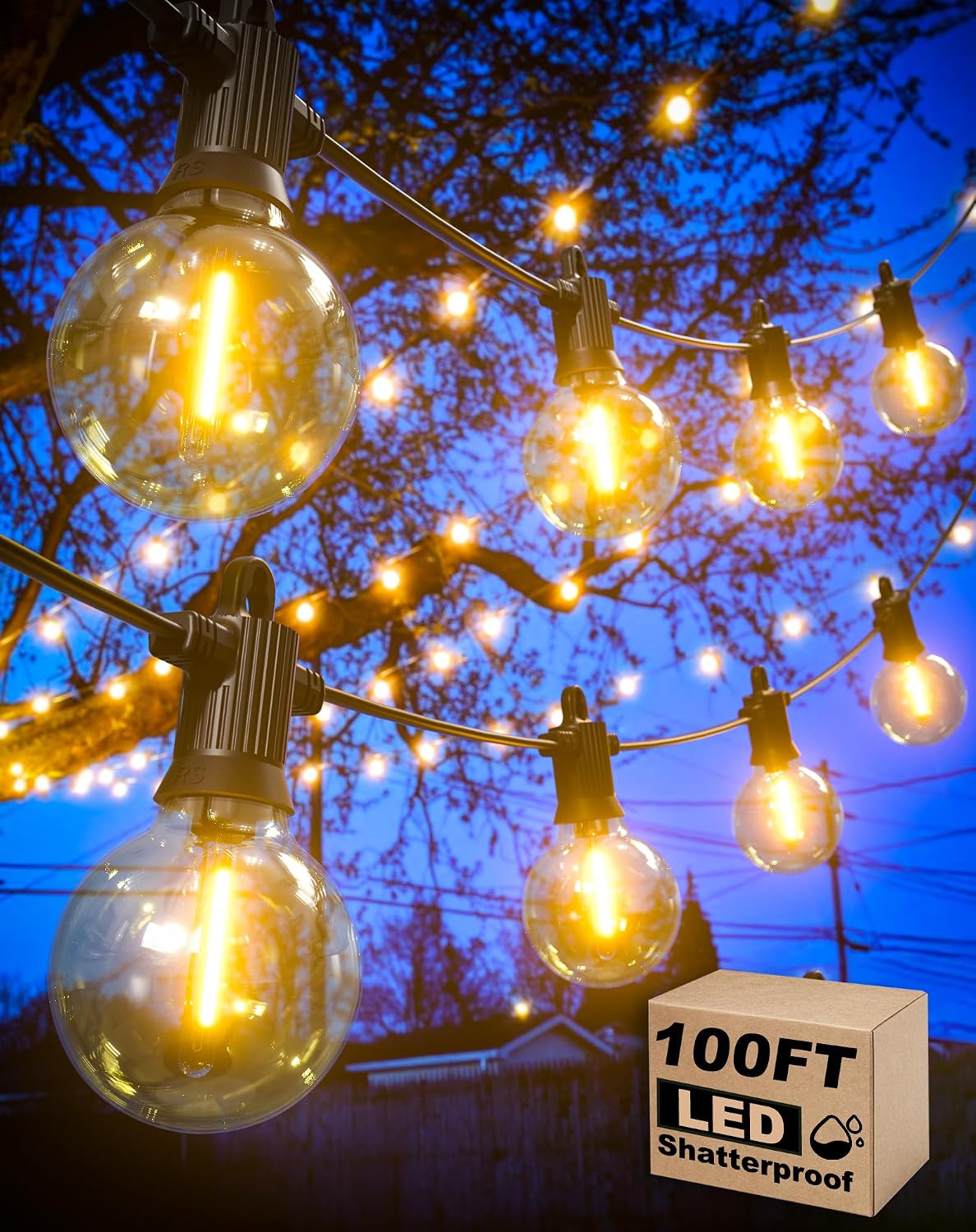 100 ft G40 Globe String Lights
