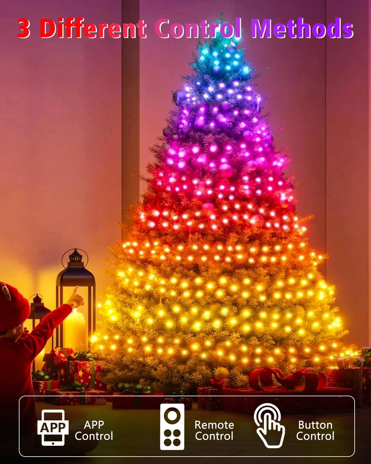 120 LED Colour Changing Cluster Lights