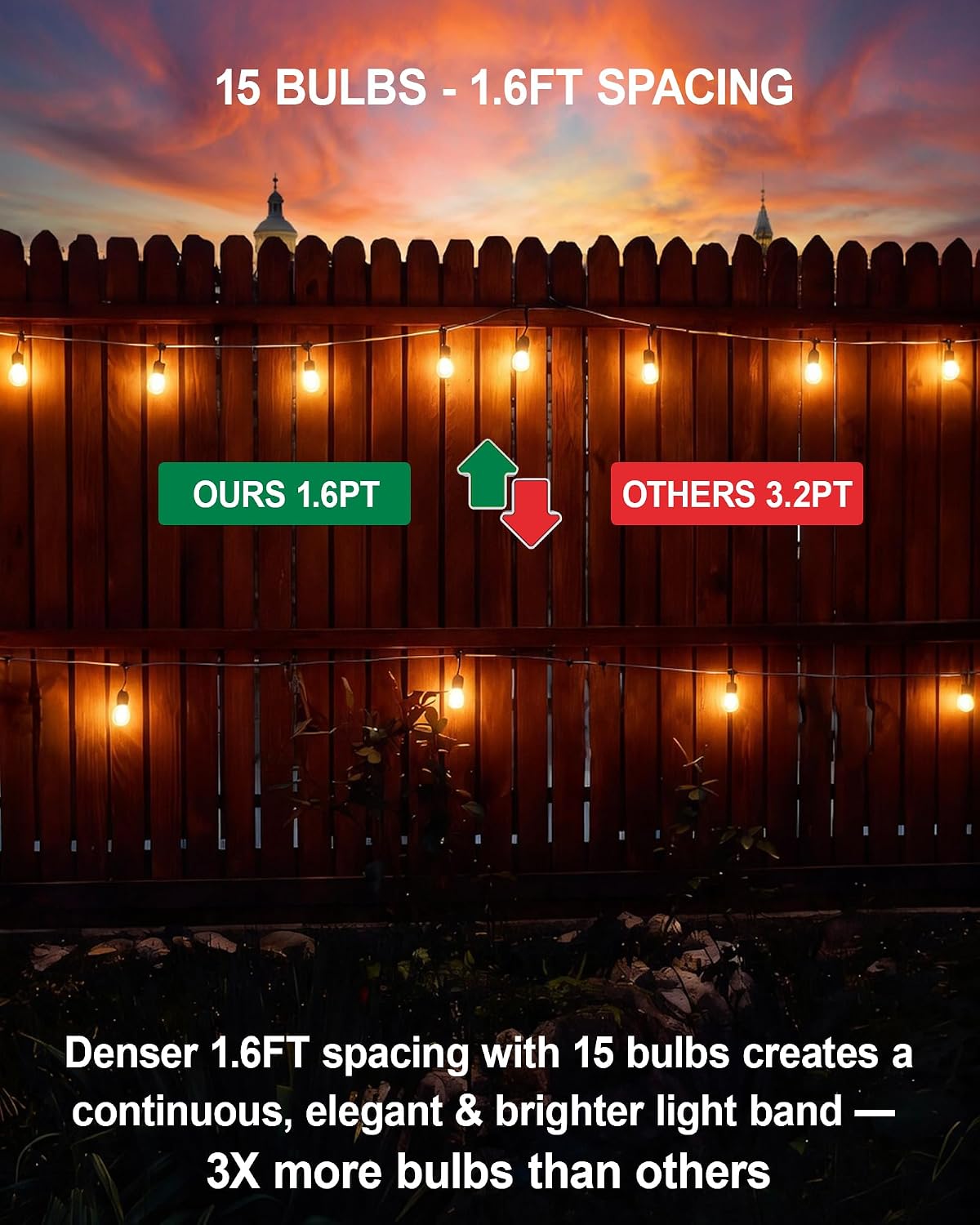 25 ft Outdoor String Lights