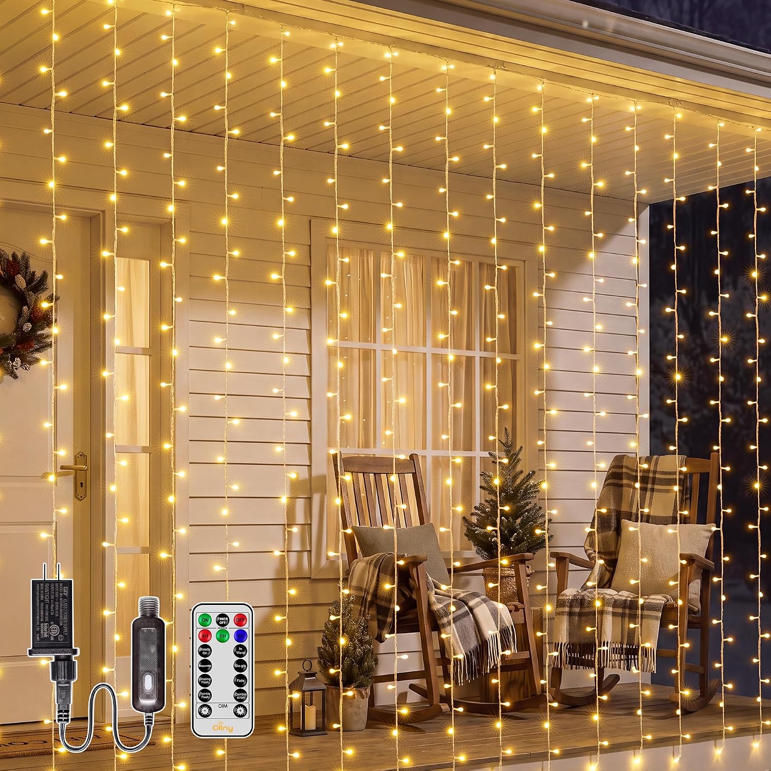 Warm White Curtain Lights