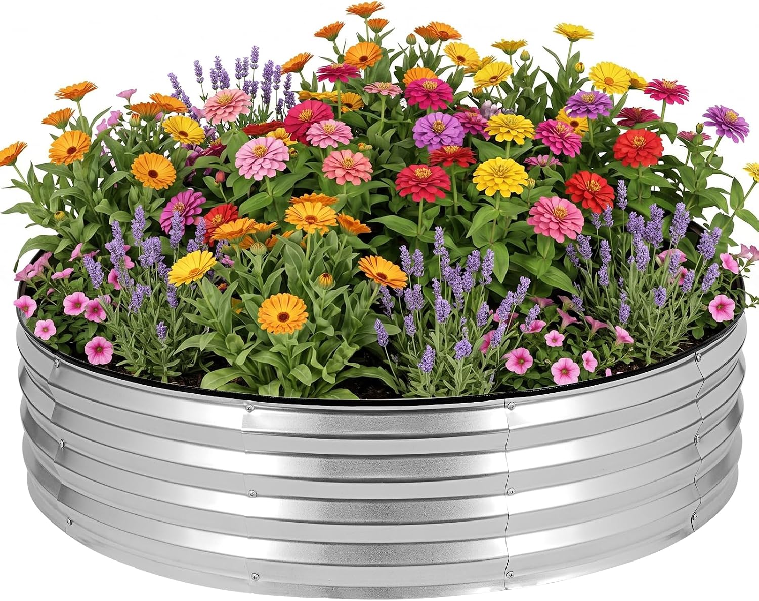 Circular Metal Garden Planter Circular Metal Garden Planter