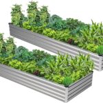 Rectangular Metal Raised Garden Bed