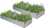 Rectangular Metal Raised Garden Bed