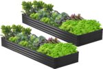 Rectangular Metal Raised Garden Bed