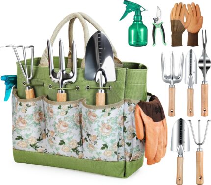 Essential Garden Tool Kit with Tote