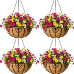 Four Metal Hanging Baskets