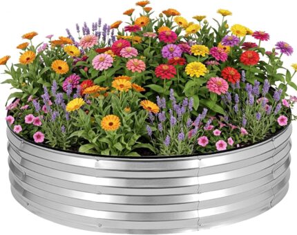 Circular Metal Garden Planter