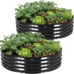 Circular Metal Garden Planter