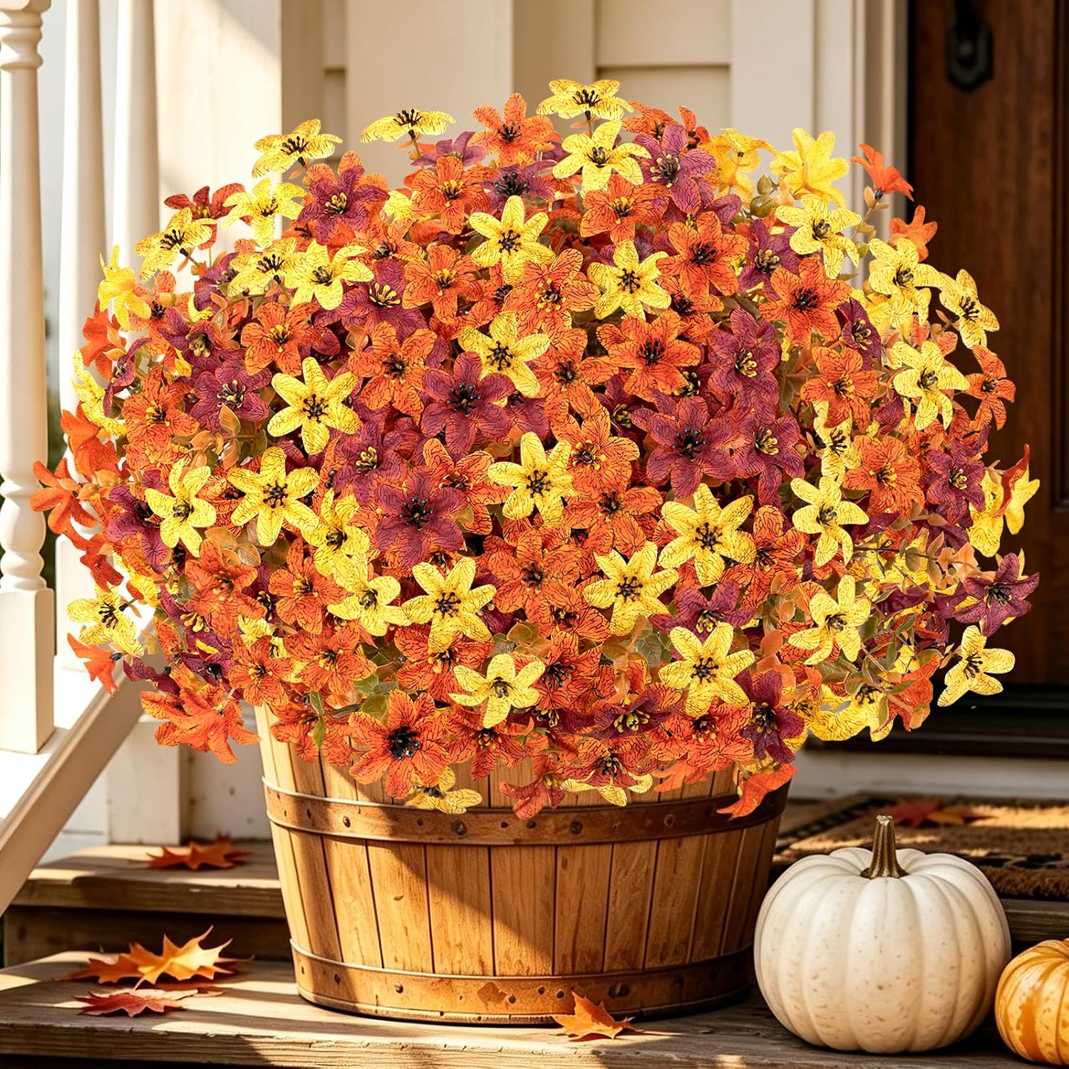 Twelve Bundles Artificial Fall Mums