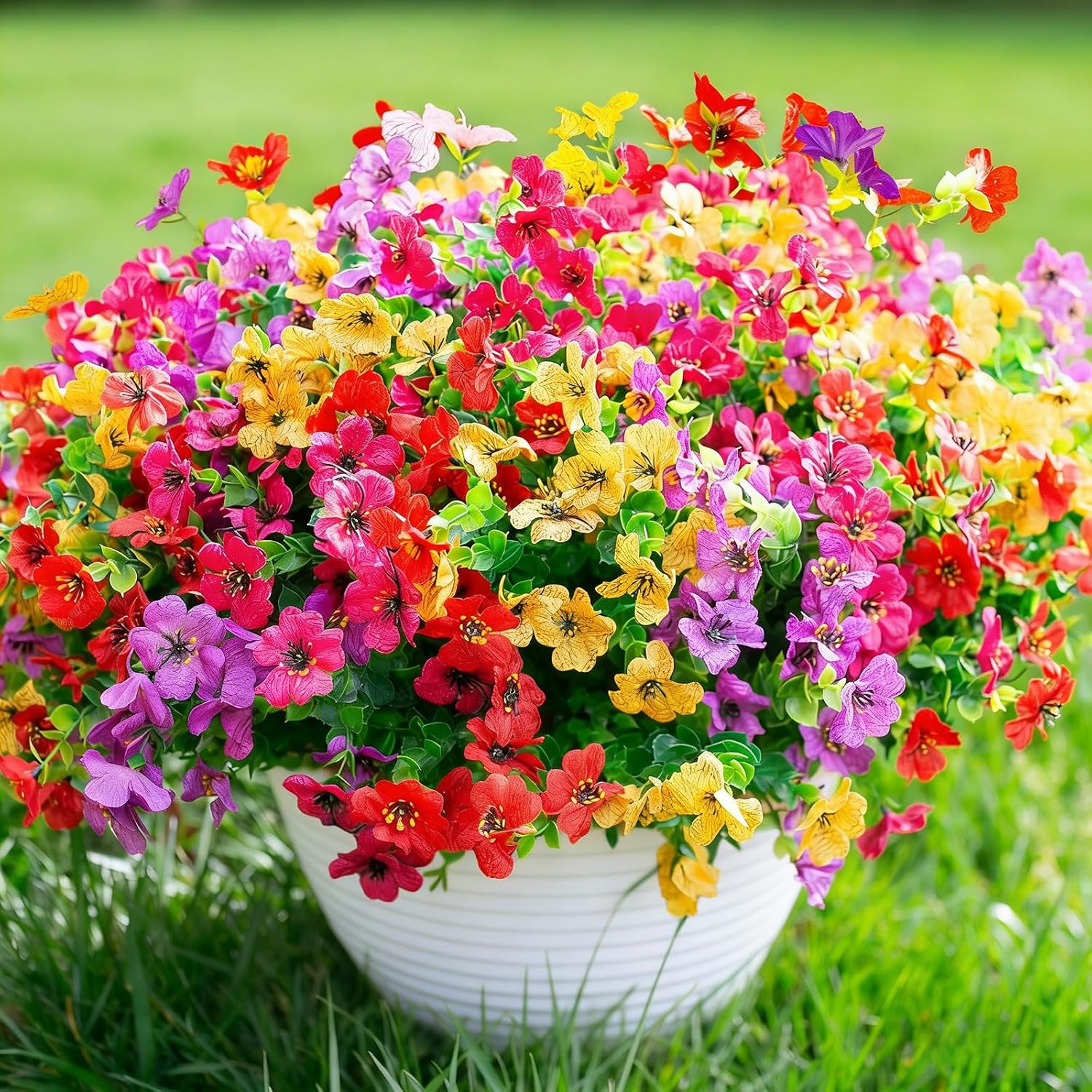 Twelve Bundles Artificial Outdoor Flowers