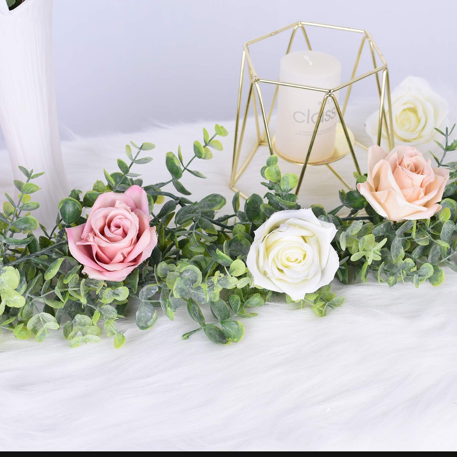 Two Artificial Eucalyptus Garlands